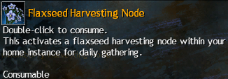 MMOJUGG Guild Wars 2 US Flaxseed Harvesting Node Details View of Item Function and Use